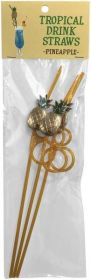 Tropical Drink Straws Pineapple 3 Count